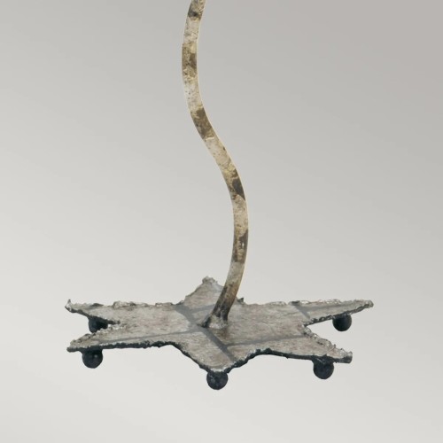 Lampa stołowa La Fleurette - 1 źródło światła - Kremowy, brązowy, złoty