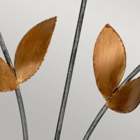 Kinkiet Simone - 2 źródła światła - Spiż, złoto