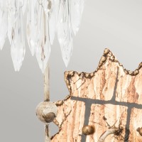 Kinkiet Venetian - 1 źródło światła - Beżowa patyna, złoty