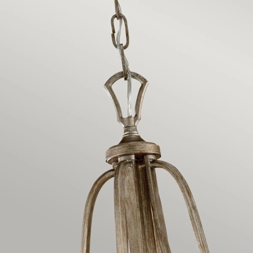 Lampa wisząca Abbey - 3 źródła światła - Srebrny