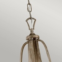 Lampa wisząca Abbey - 3 źródła światła - Srebrny