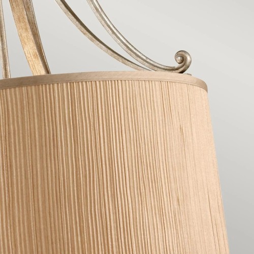 Lampa wisząca Abbey - 3 źródła światła - Srebrny