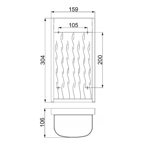 Duży latarnia naścienna LED Bennie - Szczotkowana stal