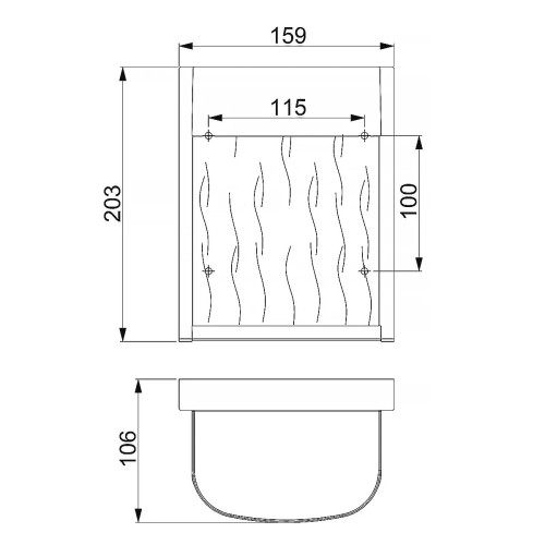 Mała latarnia naścienna LED Bennie - Szczotkowana stal