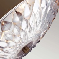 Lampa wisząca Botanic - 4 źródła światła - Ciemny postarzany mosiądz