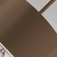 Lampa wisząca Botanic - 4 źródła światła - Ciemny postarzany mosiądz