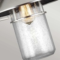 Duża latarnia naścienna Boynton - 1 źródło światła - Szczotkowana stal