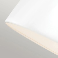 Średnia lampa wisząca LED Brynne - Biały, chrom