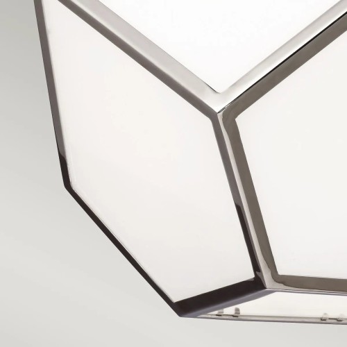 Lampa wisząca Diamond - 4 źródła światła - Polerowany nikiel