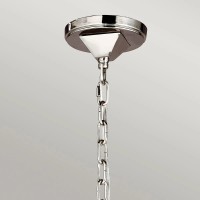 Lampa wisząca Diamond - 4 źródła światła - Polerowany nikiel