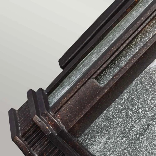 Mała latarnia naścienna LED Federal - Ciemnobrązowy