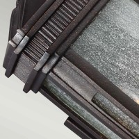 Mała latarnia naścienna LED Federal - Ciemnobrązowy