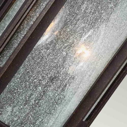 Mała latarnia naścienna LED Federal - Ciemnobrązowy