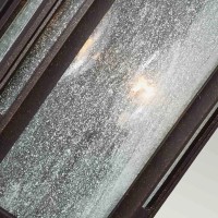 Mała latarnia naścienna LED Federal - Ciemnobrązowy