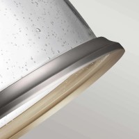 Duża lampa wisząca Hobson - 1 źródło światła - Satynowy nikiel