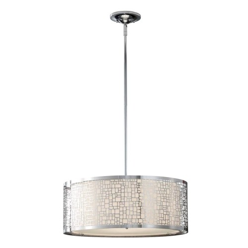 Duża lampa wisząca Joplin - 3 źródła światła - Chrom