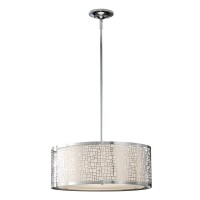 Duża lampa wisząca Joplin - 3 źródła światła - Chrom