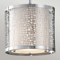 Mała lampa wisząca Joplin - 1 źródło światła - Chrom