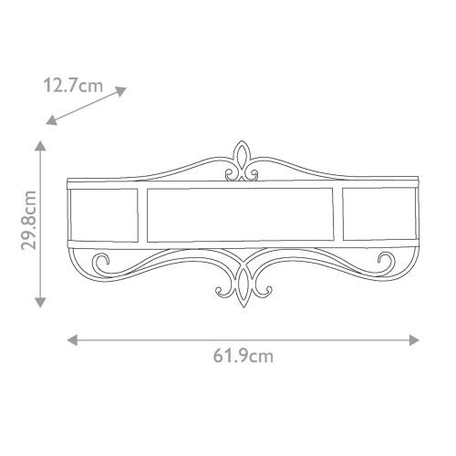 Kinkiet Justine - 2 źródła światła - Gwieździsty brąz
