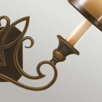 Kinkiet Justine - 2 źródła światła - Gwieździsty brąz