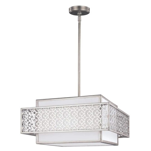 Lampa wisząca Kenney - 3 źródła światła - Srebrny