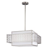 Lampa wisząca Kenney - 3 źródła światła - Srebrny