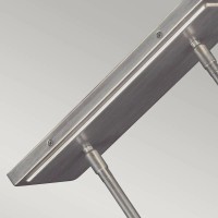 Lampa wyspowa Kenney - 5 źródeł światła - Srebrny