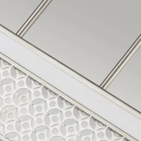 Lampa wyspowa Kenney - 5 źródeł światła - Srebrny