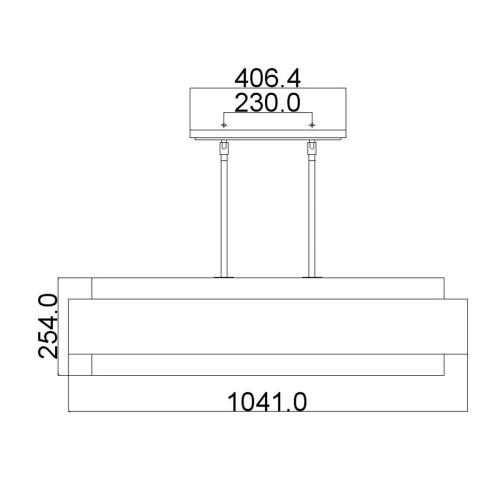 Lampa wyspowa Kenney - 5 źródeł światła - Srebrny