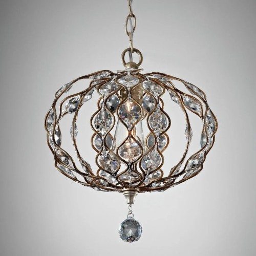 Półplafon Leila - 1 źródło światła - Oksydowane srebro