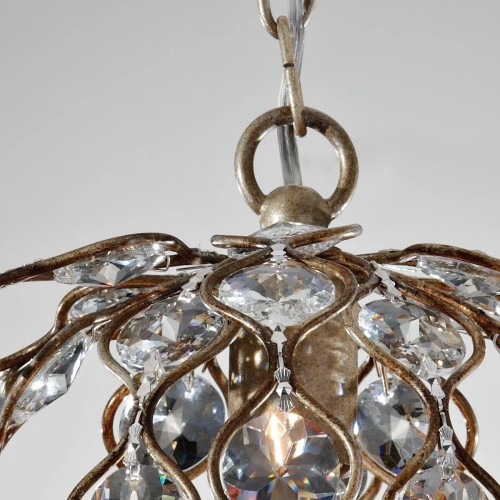 Półplafon Leila - 1 źródło światła - Oksydowane srebro