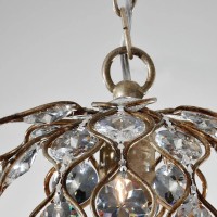 Półplafon Leila - 1 źródło światła - Oksydowane srebro