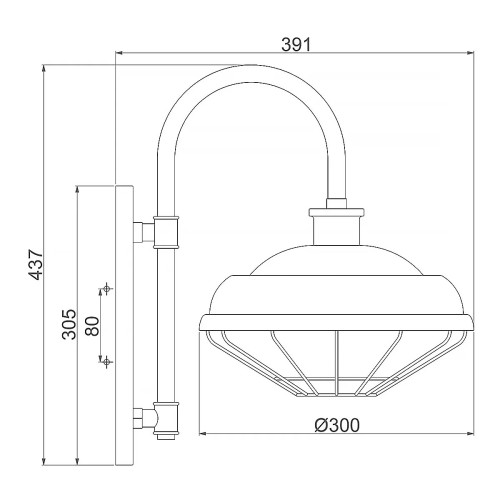 Kinkiet Lexi - 1 źródło światła - Polerowany nikiel