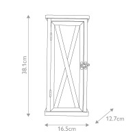Latarnia naścienna Lumiere - 1 źródło światła - Naturalny dąb - Wersja A