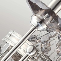 Kinkiet Malia - 2 źródła światła - Polerowany nikiel