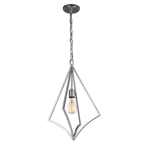 Średnia lampa wisząca Nico - 1 źródło światła - Polerowany chrom