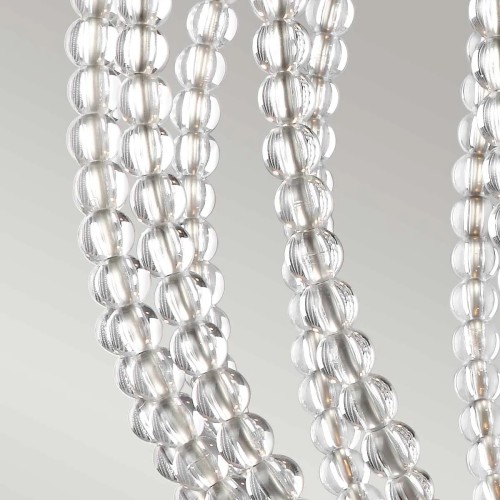 Duża lampa wisząca LED Oberlin - Satynowy nikiel