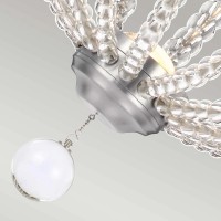 Średnia lampa wisząca LED Oberlin - Satynowy nikiel