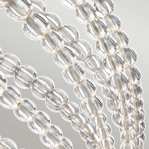 Średnia lampa wisząca LED Oberlin - Satynowy nikiel