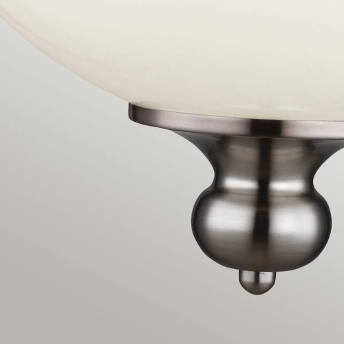 Duża lampa wisząca Parkman - 1 źródło światła - Szczotkowana stal