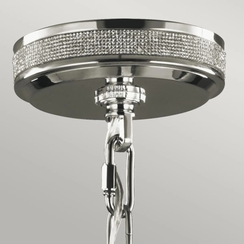 Żyrandol Pave - 3 źródła światła - Polerowany nikiel