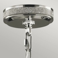 Żyrandol Pave - 3 źródła światła - Polerowany nikiel