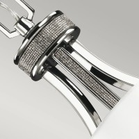 Żyrandol Pave - 3 źródła światła - Polerowany nikiel