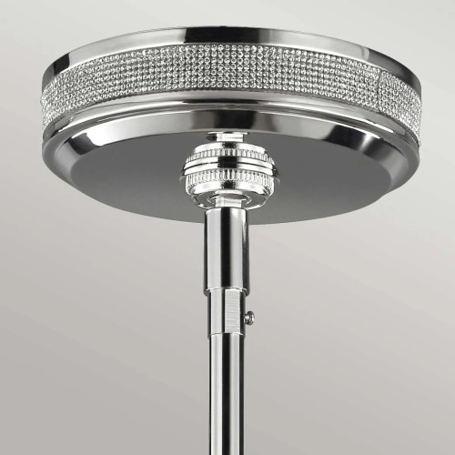 Lampa wisząca Pave - 3 źródła światła - Polerowany nikiel