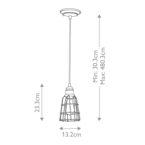 Lampa wisząca Urban Renewal - 1 źródło światła - Brązowy