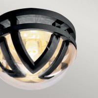 Plafon ogrodowy Frida - 1 źródło światła - Grafitowy