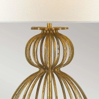 Lampa stołowa Lafitte - 1 źródło światła - Postarzane złoto