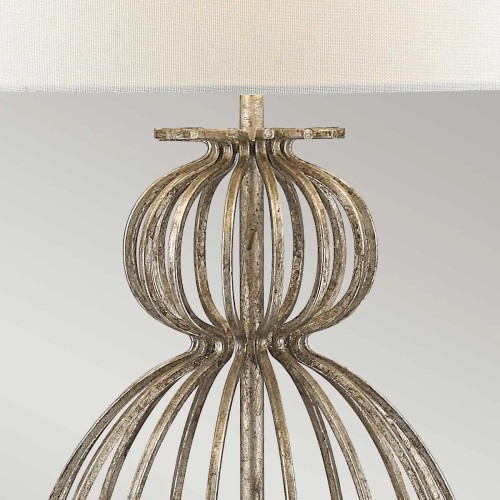 Lampa stołowa Lafitte - 1 źródło światła - Postarzane srebro