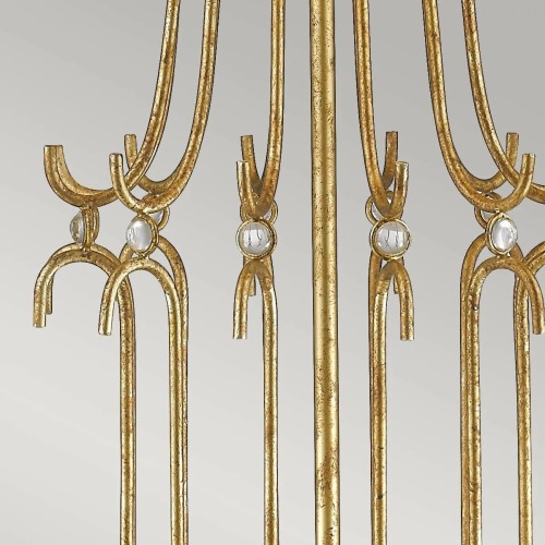 Lampa stołowa Stella - 1 źródło światła - Postarzane złoto