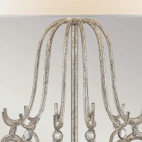 Lampa stołowa Stella - 1 źródło światła - Postarzane srebro